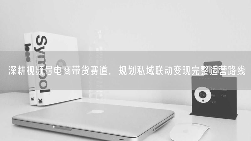 视频号电商带货：私域联动变现的运营路线全解析