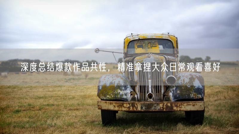 深度总结爆款作品共性，精准拿捏大众日常观看喜好