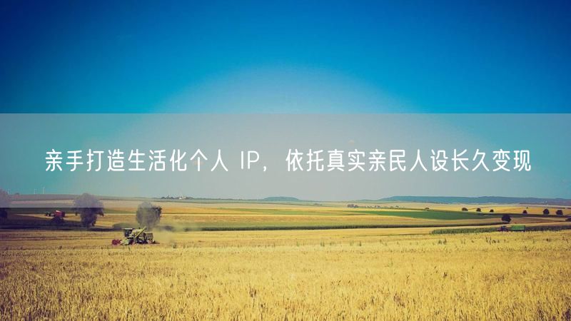 打造生活化个人IP，以真实人设实现长久变现