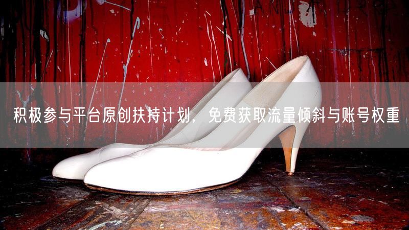 积极参与平台原创扶持计划，免费获取流量倾斜与账号权重
