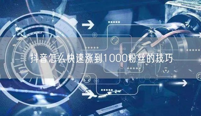抖音快速涨粉至1000：实用技巧与运营策略