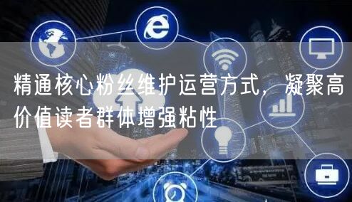 精通核心粉丝维护运营方式，凝聚高价值读者群体增强粘性
