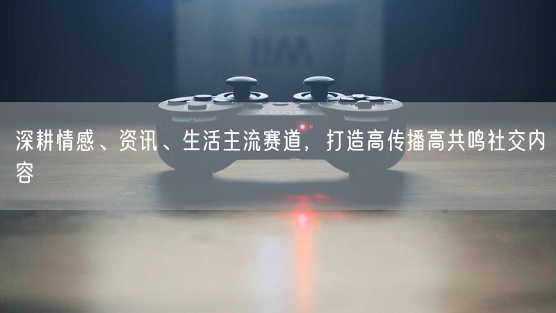 深耕情感、资讯、生活主流赛道，打造高传播高共鸣社交内容