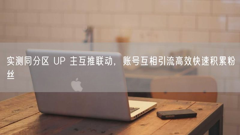 实测同分区 UP 主互推联动，账号互相引流高效快速积累粉丝
