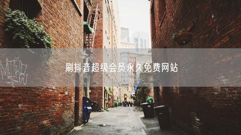 刷抖音超级会员永久免费网站