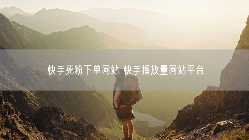 快手死粉下单网站 快手播放量网站平台