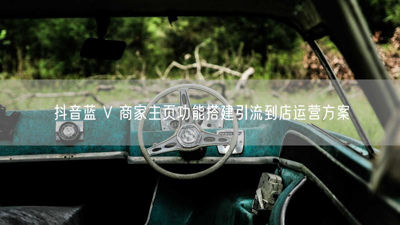 抖音蓝 V 商家主页功能搭建引流到店运营方案