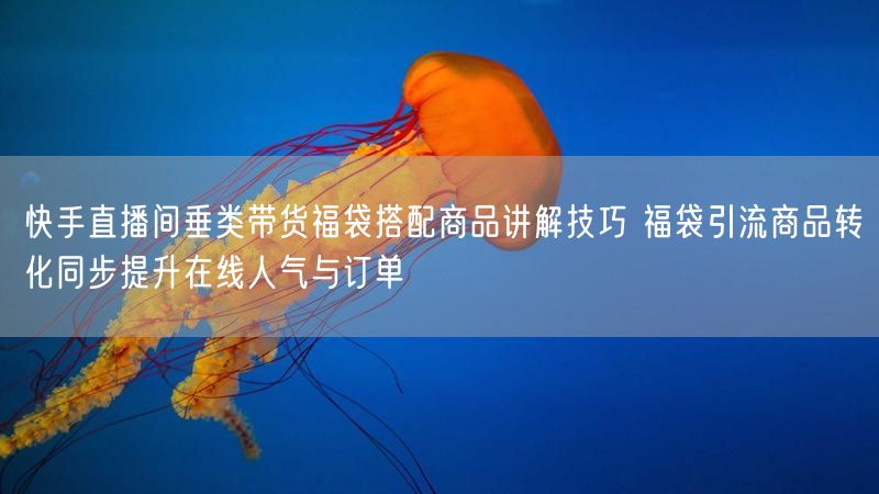 快手直播间垂类带货福袋搭配商品讲解技巧 福袋引流商品转化同步提升在线人气与订单