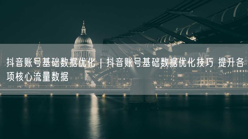 抖音账号基础数据优化：流量提升技巧与实操案例