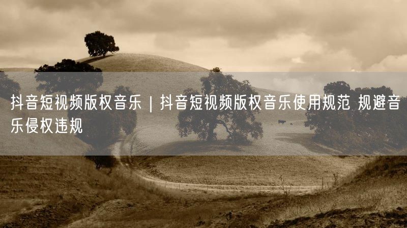 抖音短视频必看：版权音乐使用规范与侵权规避技巧
