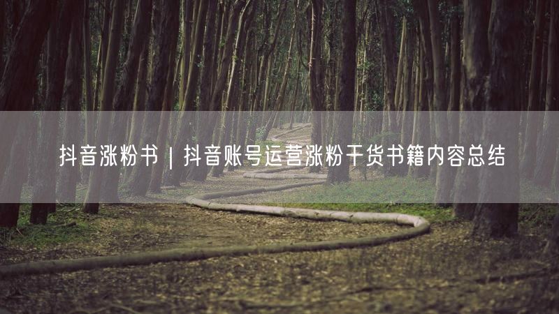 抖音涨粉秘籍：运营干货书籍+实操经验防踩坑