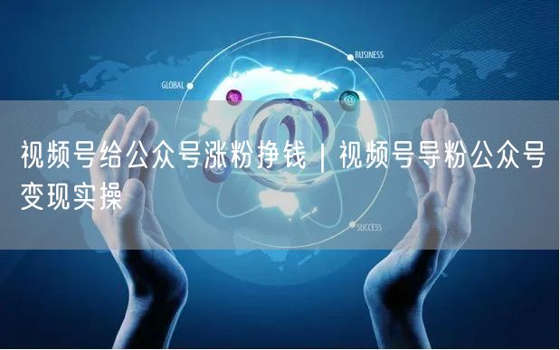 视频号给公众号涨粉挣钱｜视频号导粉公众号变现实操