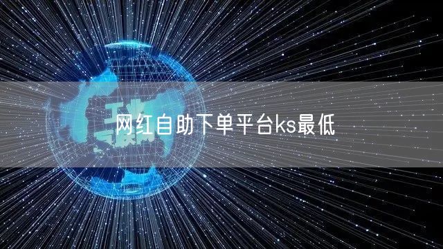 网红自助下单平台ks最低