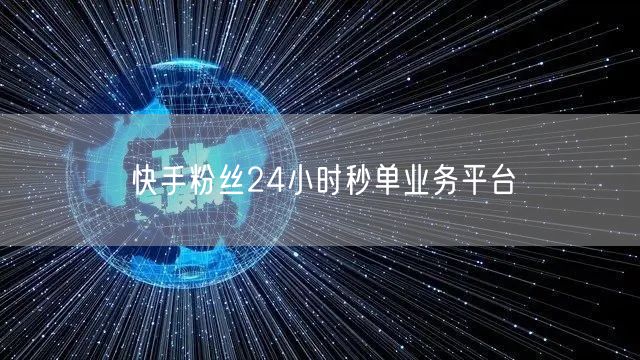 快手粉丝24小时秒单业务平台